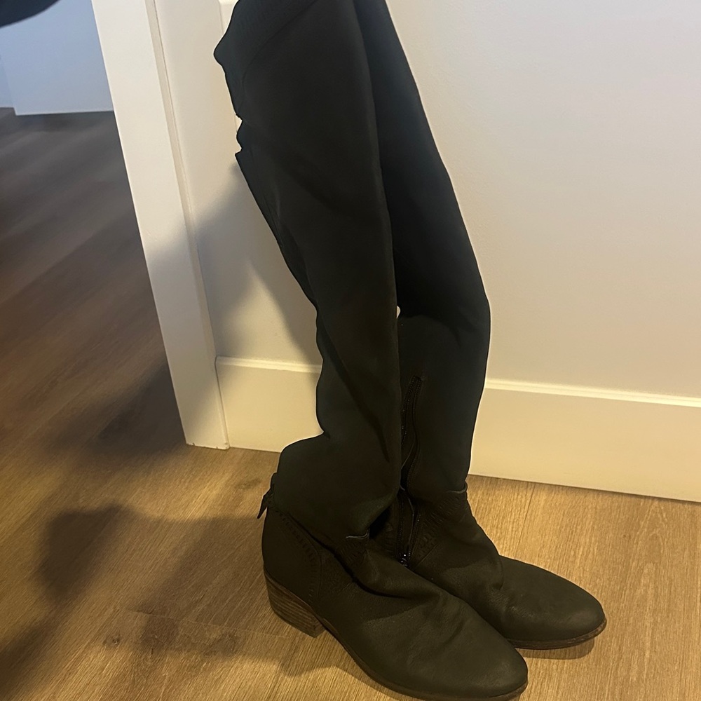 Vince Camuto Black Over the Knee Boots